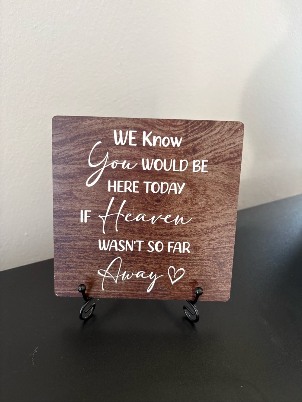 Rustic Brown Memorial Plaque - Inspirational Home Accent